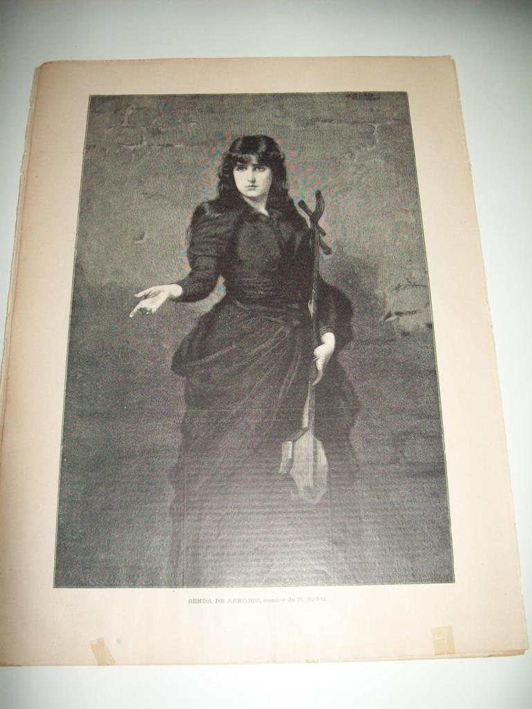 LAMINA ILUSTRACION ARTISTICA 19882: Senda de abrojos, por S. Sichel