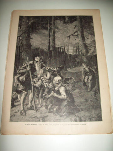 LAMINA ILUSTRACION ARTISTICA 19881: El fiel Eckart, por J. Adam