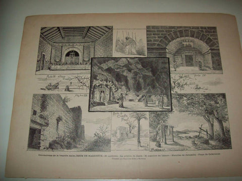 LAMINA ILUSTRACION ARTISTICA 19909: Tragedia de Jesus de Nazaret, por Francisco Soler