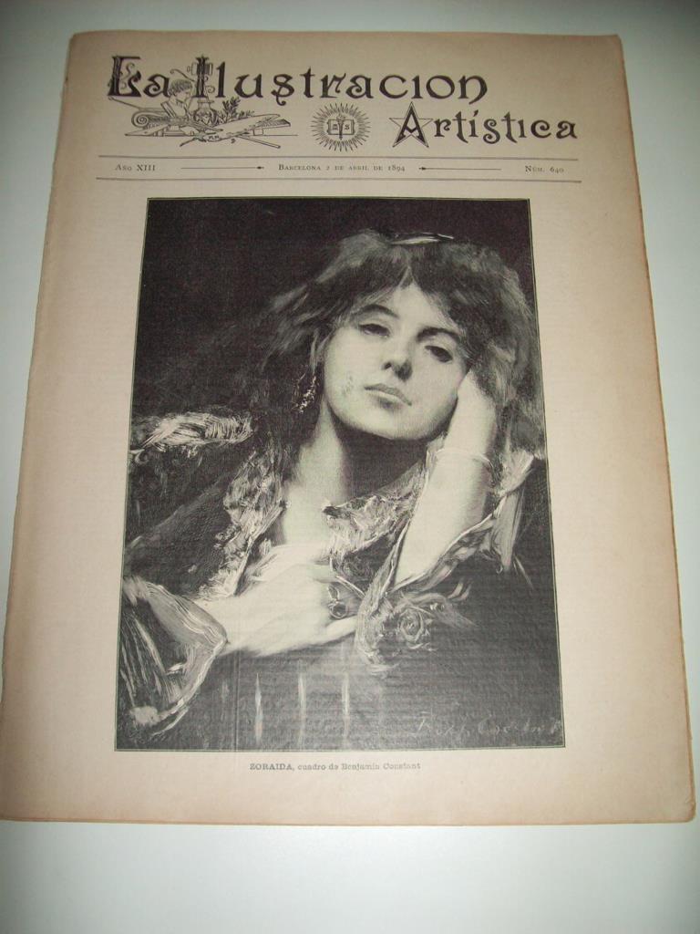 LAMINA ILUSTRACION ARTISTICA 19901: Zoraida, por B. Constant