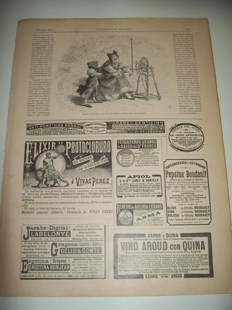 LAMINA ILUSTRACION ARTISTICA 19900: La hija del molinero, por Grot Johann