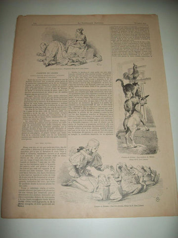 LAMINA ILUSTRACION ARTISTICA 19899: Dibujos de Grot Johann
