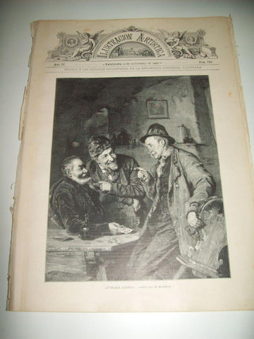 LAMINA ILUSTRACION ARTISTICA 19795: Cuadro por E. Grutzner