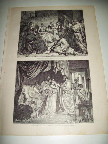 LAMINA ILUSTRACION ARTISTICA 19684: Filosofia y Medicina