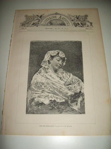 LAMINA ILUSTRACION ARTISTICA 19691: Tipo de Andalucia