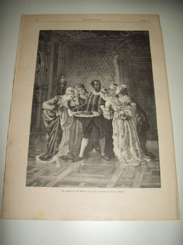 LAMINA ILUSTRACION ARTISTICA 19679: El regalo de boda, por Sanesi