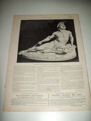 LAMINA ILUSTRACION ARTISTICA 19708: Aquiles herido