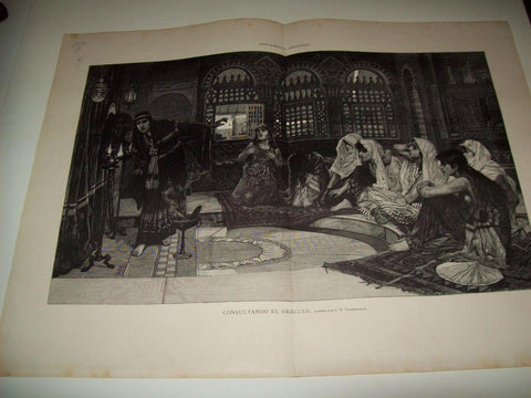 LAMINA ILUSTRACION ARTISTICA 19704: Consultando el oraculo, por J W Waterhouse