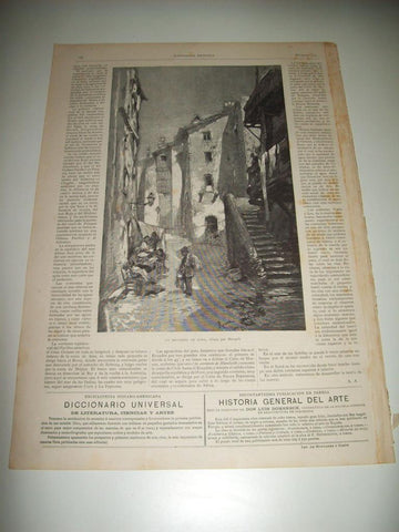 LAMINA ILUSTRACION ARTISTICA 19703: Un recuerdo de Roma