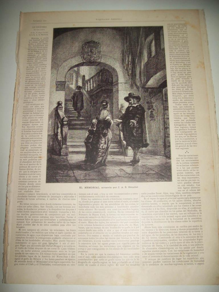 LAMINA ILUSTRACION ARTISTICA 19649: El memorial, por Stroebel