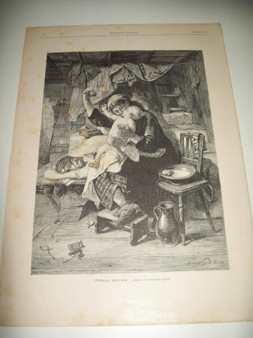 LAMINA ILUSTRACION ARTISTICA 19647: Cuadro por Conrado Crob