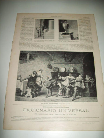 LAMINA ILUSTRACION ARTISTICA 19645: El enano de la corte