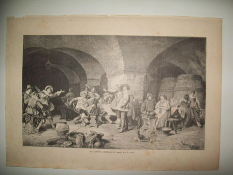 LAMINA ILUSTRACION ARTISTICA 19635: El cantor ambulante