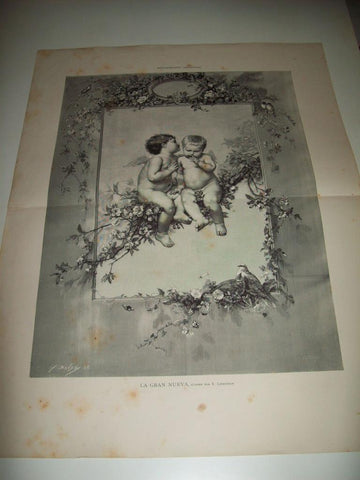LAMINA ILUSTRACION ARTISTICA 19641: La gran nueva