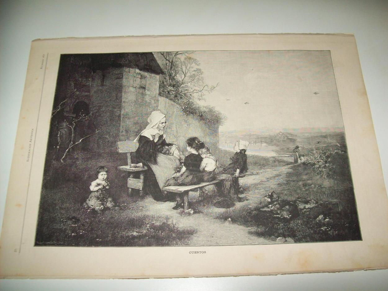 LAMINA ILUSTRACION ARTISTICA 19652: Cuentos