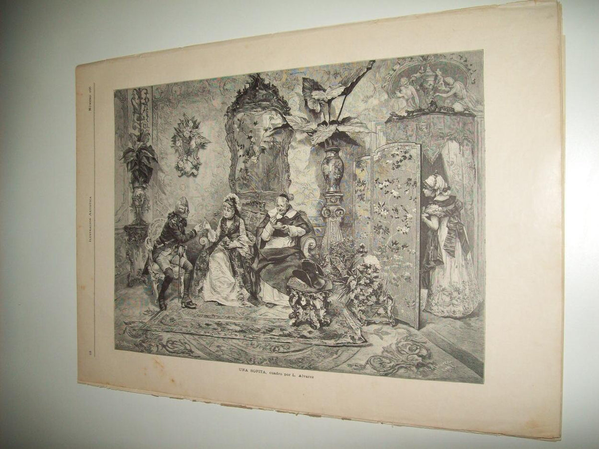 LAMINA ILUSTRACION ARTISTICA 19670: Una sopita,por L. Alvarez