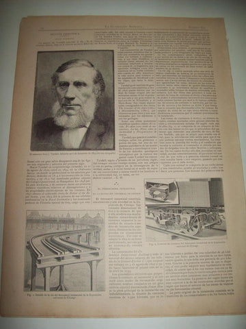 LAMINA ILUSTRACION ARTISTICA 19957: El fisicoJ. Tyndall