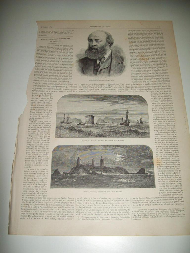 LAMINA ILUSTRACION ARTISTICA 19757: El marques de Salisbury