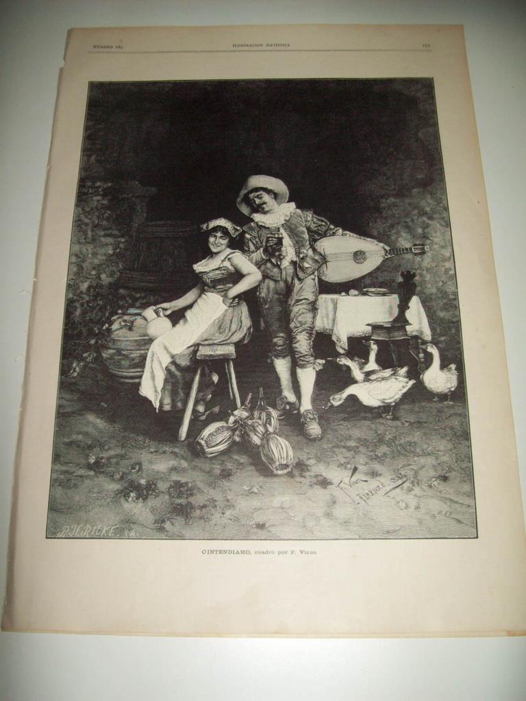LAMINA ILUSTRACION ARTISTICA 19774: Cintendiamo, por F. Vinea