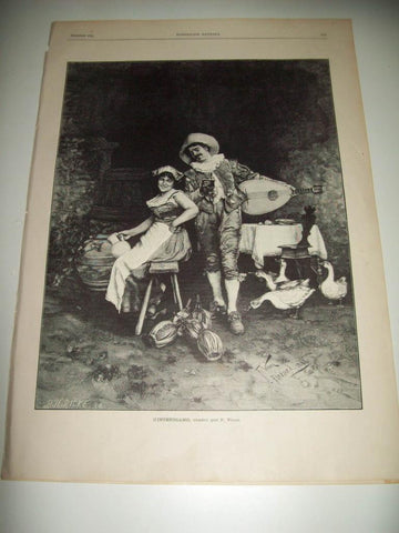 LAMINA ILUSTRACION ARTISTICA 19774: Cintendiamo, por F. Vinea