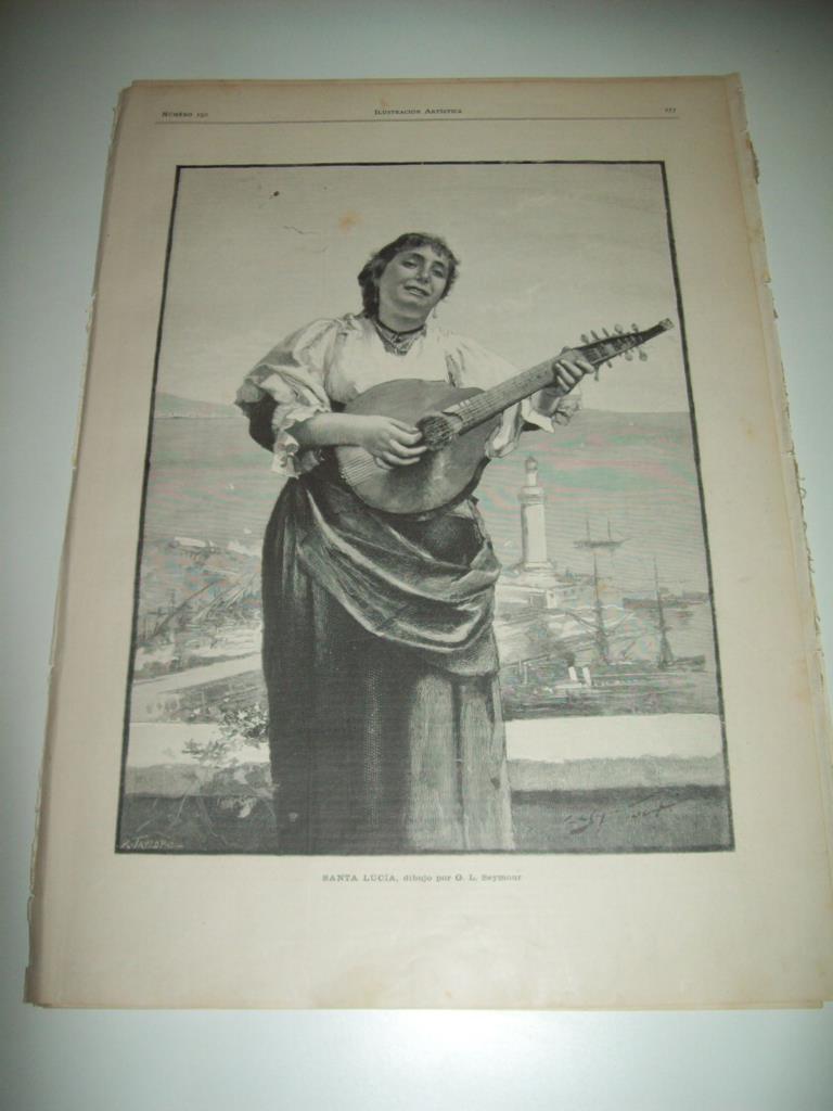 LAMINA ILUSTRACION ARTISTICA 19788: Santa Lucia, por Seymour