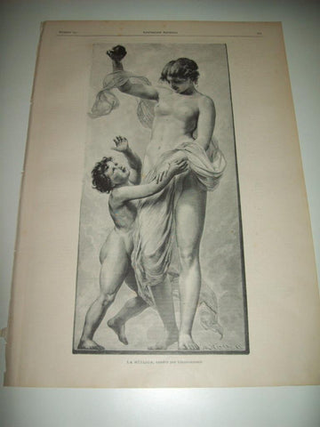 LAMINA ILUSTRACION ARTISTICA 19783: La suplica,por Lindenschmit