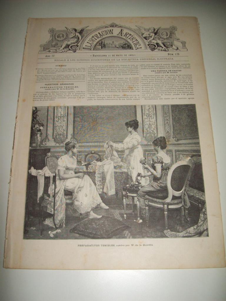 LAMINA ILUSTRACION ARTISTICA 19714: Preparativos temibles, por De la Guardia