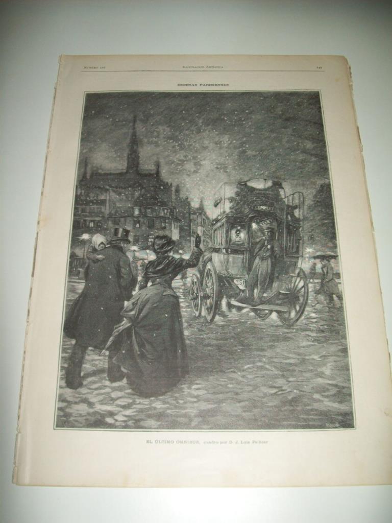 LAMINA ILUSTRACION ARTISTICA 19716: El ultimo omnibus