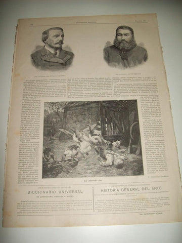 LAMINA ILUSTRACION ARTISTICA 19735: Lord Dufferin y Abd Ur Rhaman