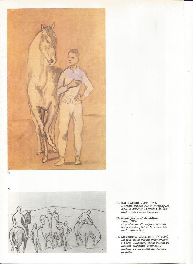 LAMINA 19385:  Chico y caballo y Esbozo para La Arcadia 