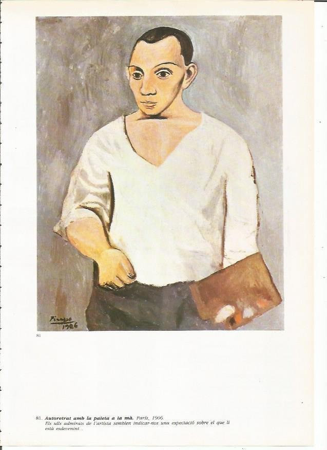 LAMINA 19392: Autorretrato con la paleta en la mano