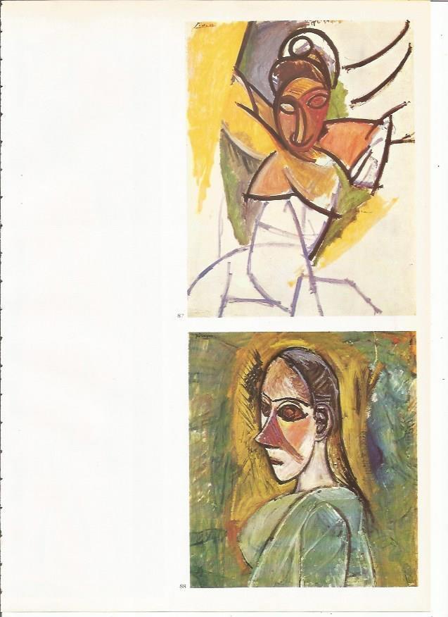 LAMINA 19396: Una de las Señoritas y Busto de una Señorita