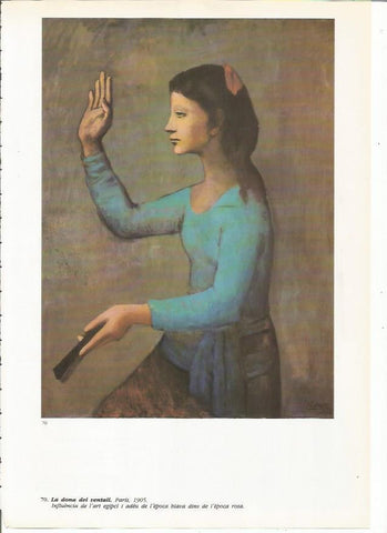 LAMINA 19384: La mujer del abanico