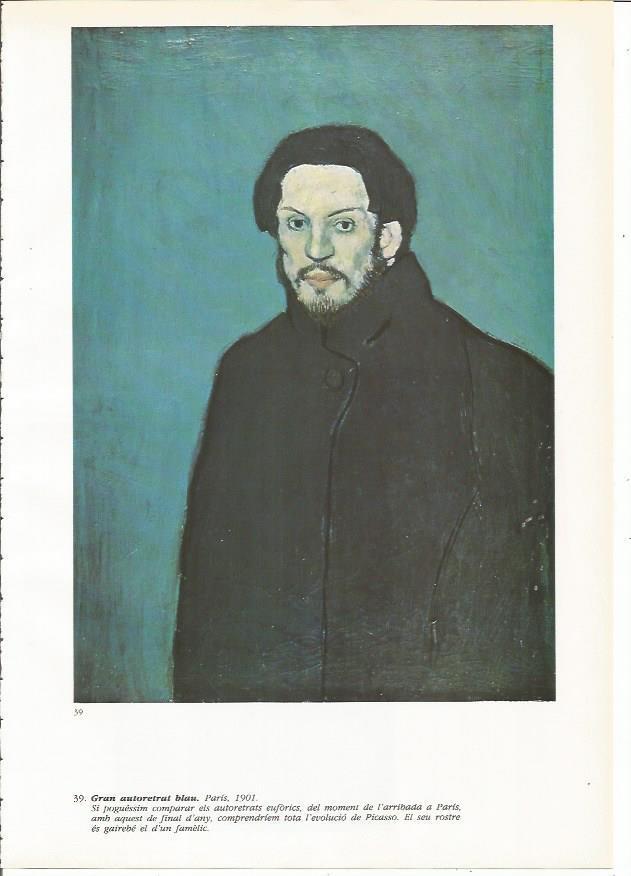 LAMINA 19362: Gran autorretrato azul