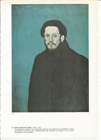 LAMINA 19362: Gran autorretrato azul