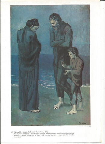 LAMINA 19369: Miserables delante del mar