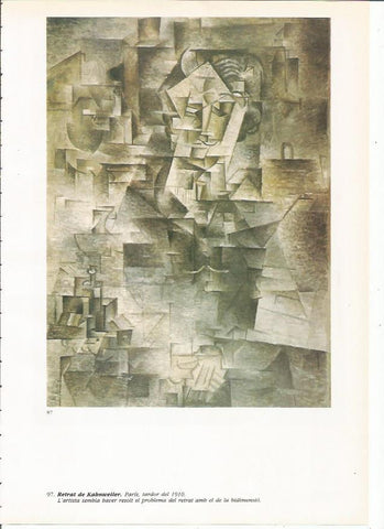 LAMINA 19405: Retrato de Kahnweiler
