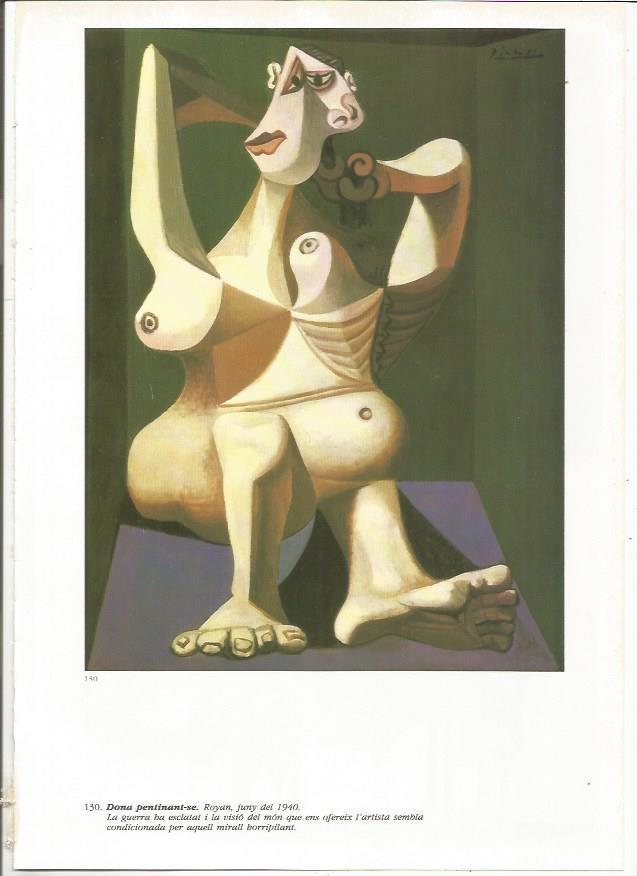 LAMINA 19431: Mujer peinandose
