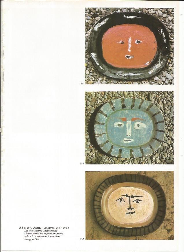 LAMINA 19435: Platos, por Picasso
