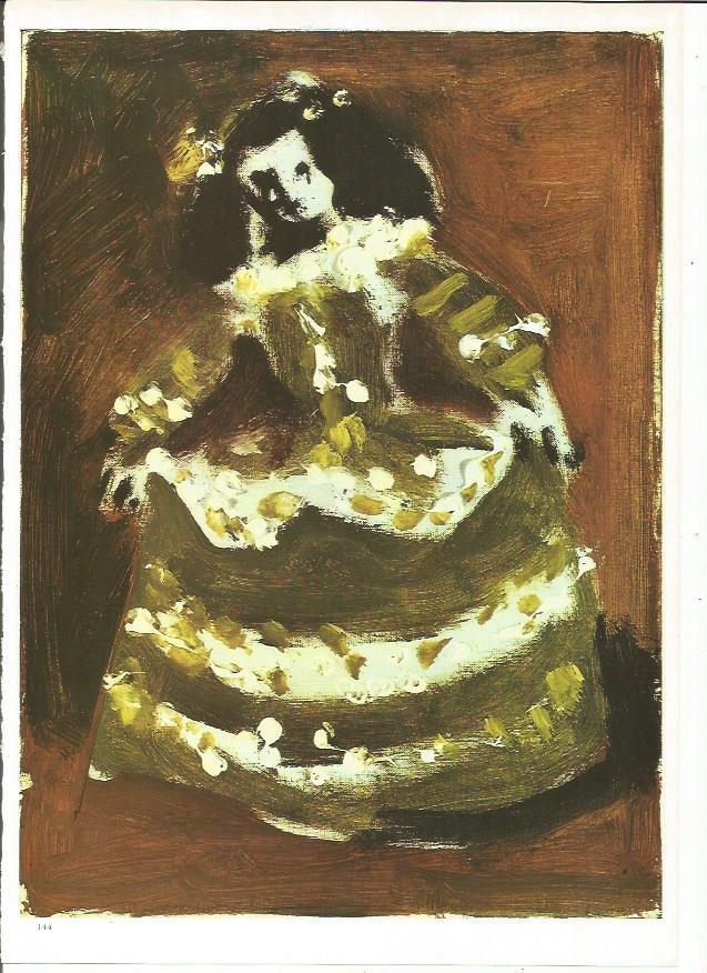 LAMINA 19439: Isabel de Velasco de Las Meninas de Picasso
