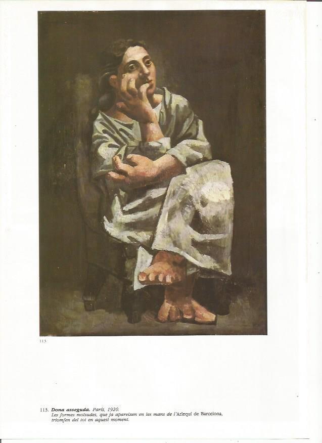 LAMINA 19418: Muejr sentada