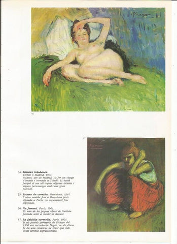 LAMINA 19360: Desnudo femenino y La falda roja