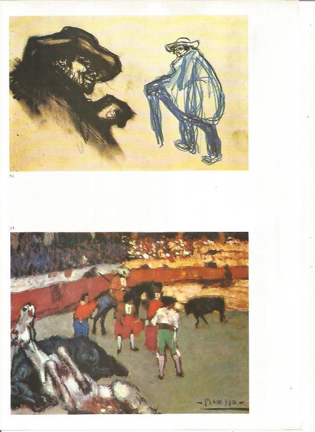 LAMINA 19359: Siluetas toledanas y Escena de corrida
