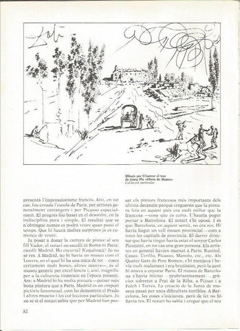 LAMINA 19294: Dibujo para el texto de Josep Pla: Obres de Museu