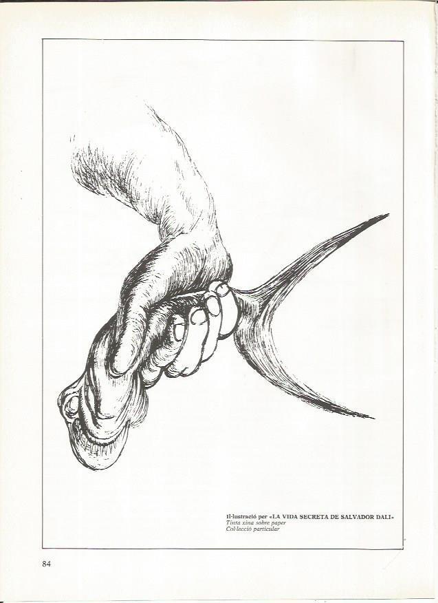 LAMINA 19295: Ilustracion para la obra La vida secreta de Salvador Dali