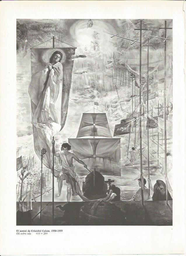 LAMINA 19296: El sueño de Cristobal Colon, por Dali