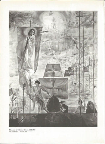 LAMINA 19296: El sueño de Cristobal Colon, por Dali