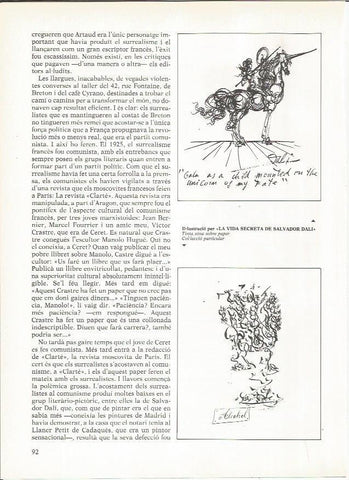 LAMINA 19298: Ilustraciones para La vida secreta de Salvador Dali