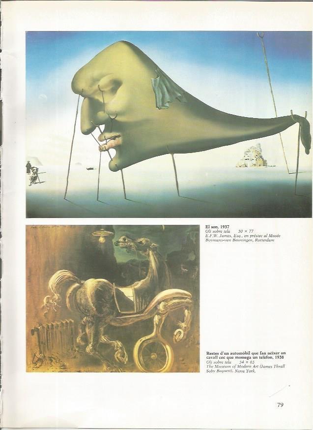 LAMINA 19293: El sueño, por Dali