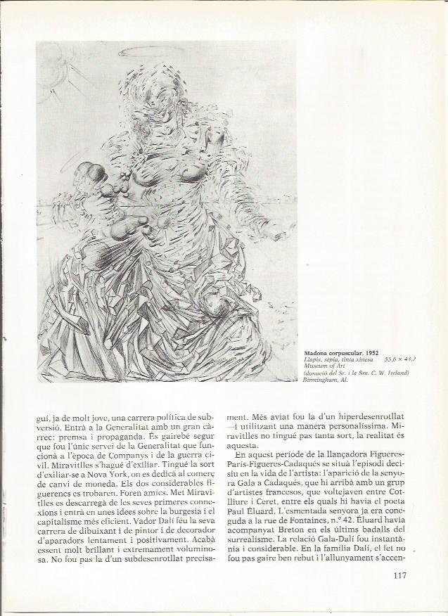 LAMINA 19311: Madona corpuscular, por Dali